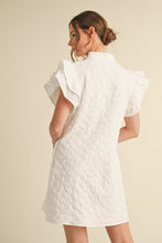 Load image into Gallery viewer, White Embroidered Mini Dress